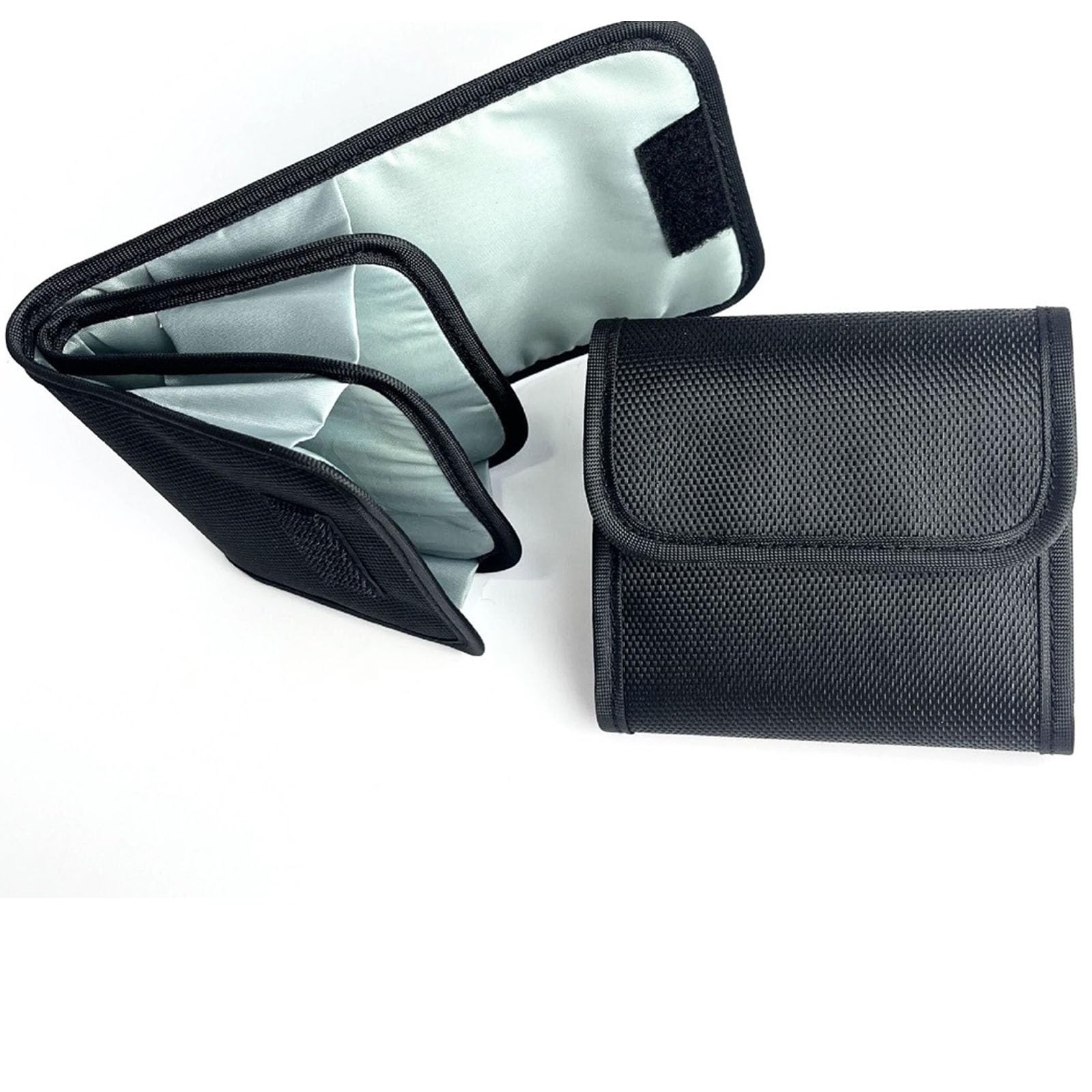 Professional Photography Filter Bag 3-Pocket Lens Pouch Pack Of 2 Black
