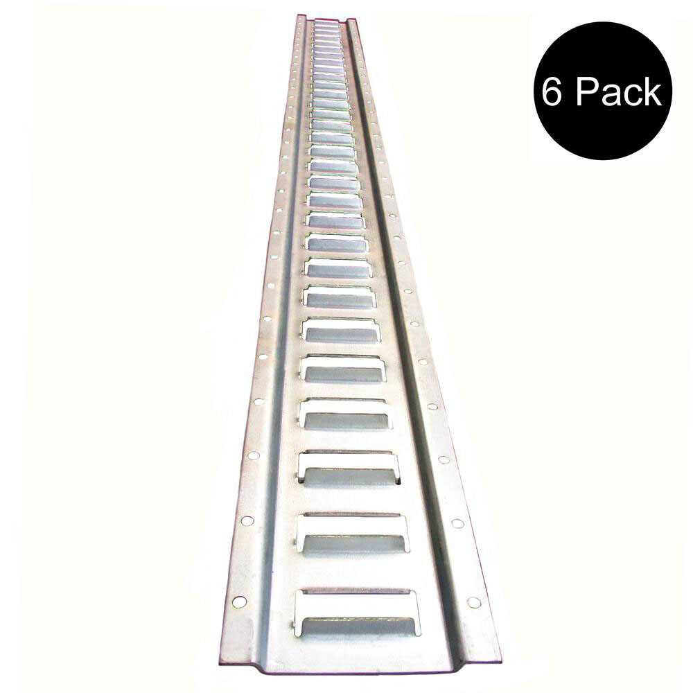 (6) 12 Gauge Galvanized Steel E Track Tie-Down Rail System for Truck/Trailer