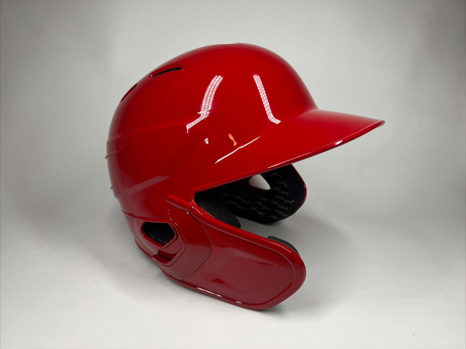 Rawlings Red S100 Batting Helmet Size 7 1/8 With C Flap for Left Hand Hitter