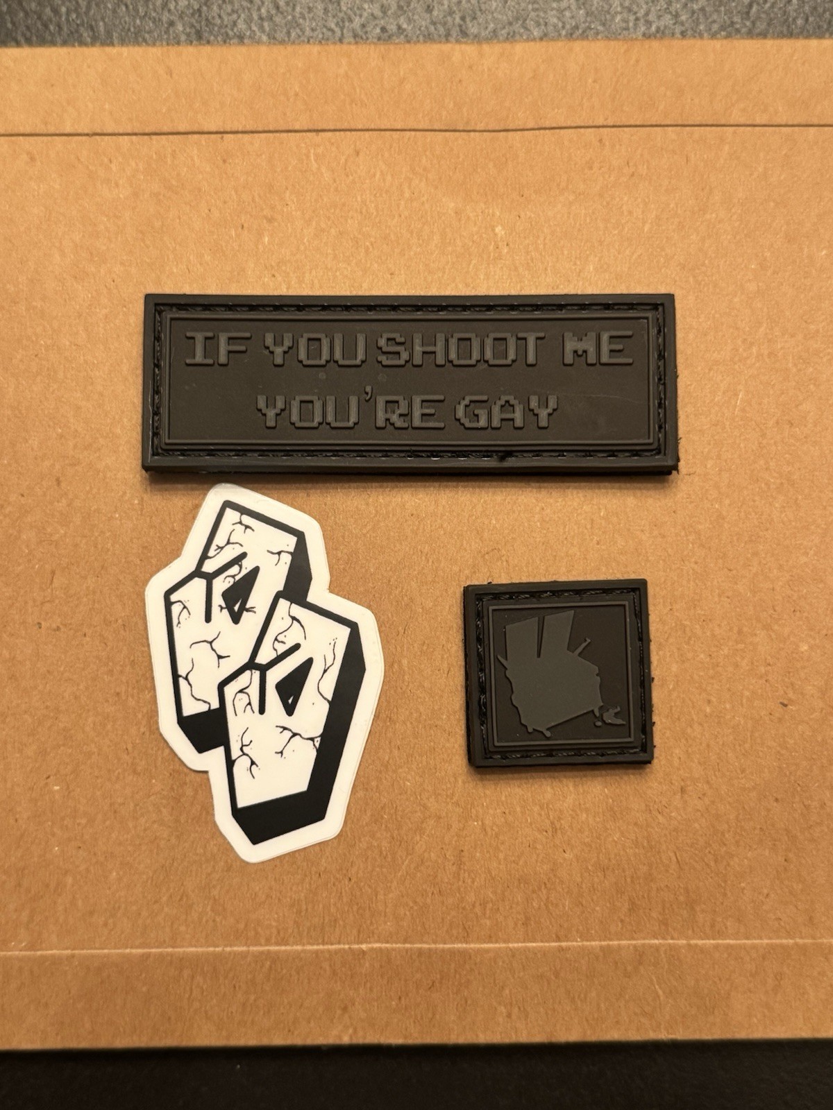 Dumpster Defense IYSMYG - If You Shoot Me You're Gay Patch Set NOT WRMFZY SUPDEF