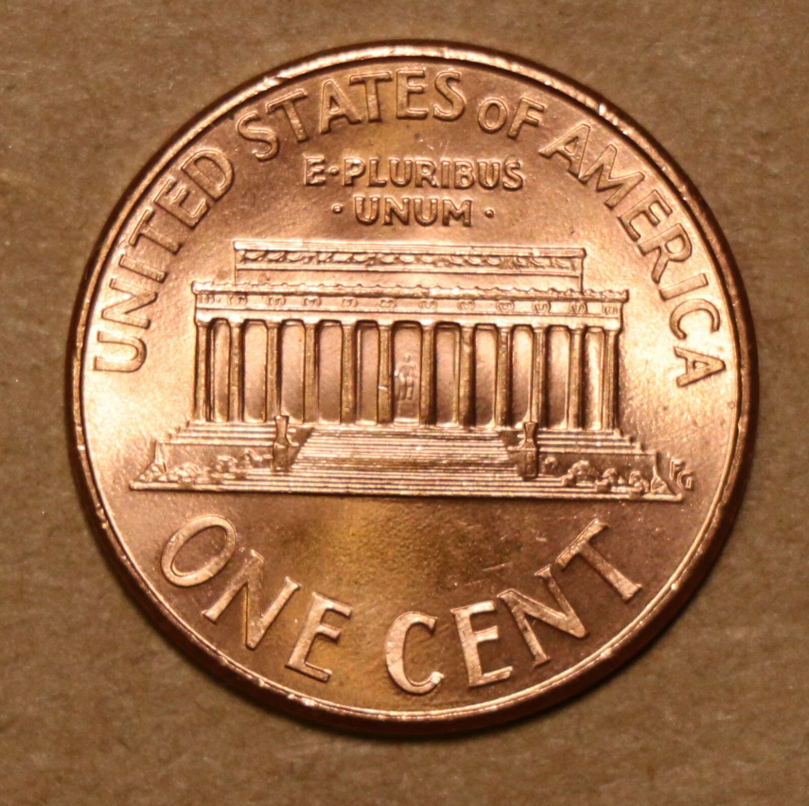 2001 D Lincoln Memorial Cents BU