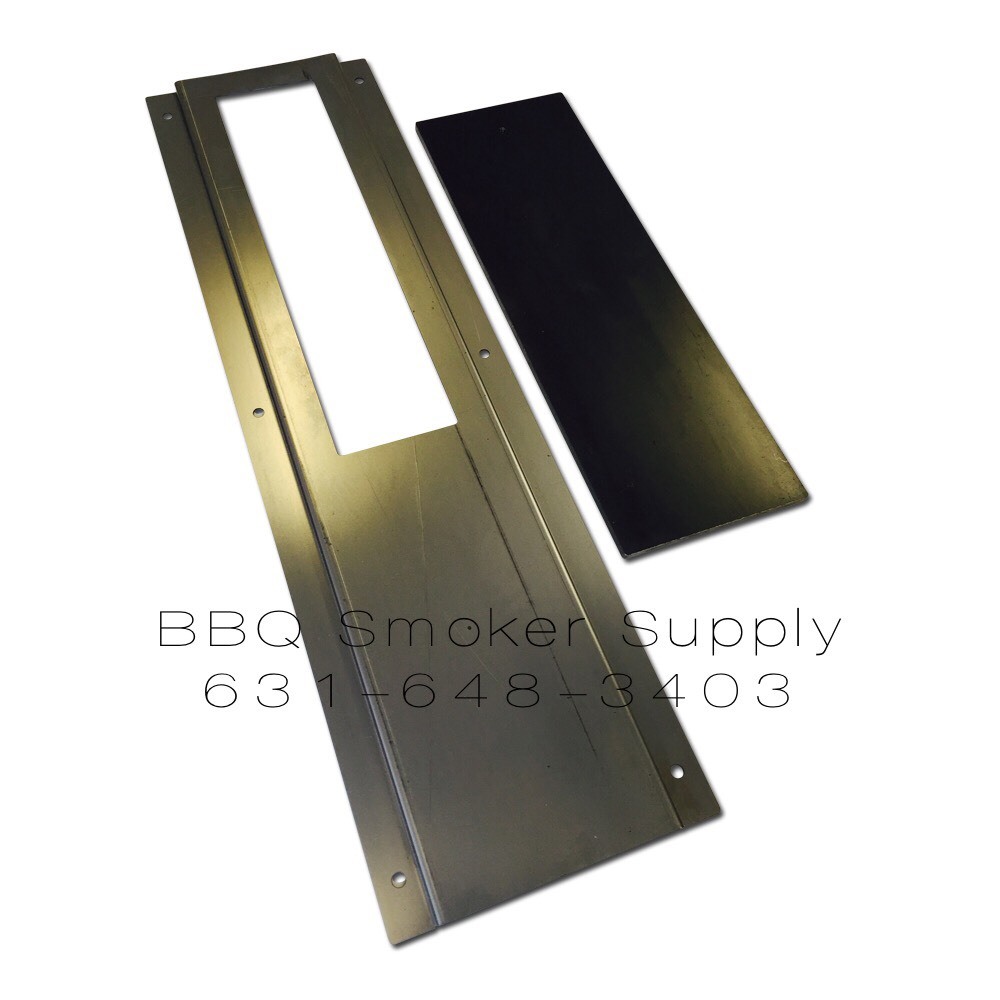 LavaLock® 3 in x 12 in BBQ smoker Pit Slide Damper Air Inlet Intake Vent Weld On