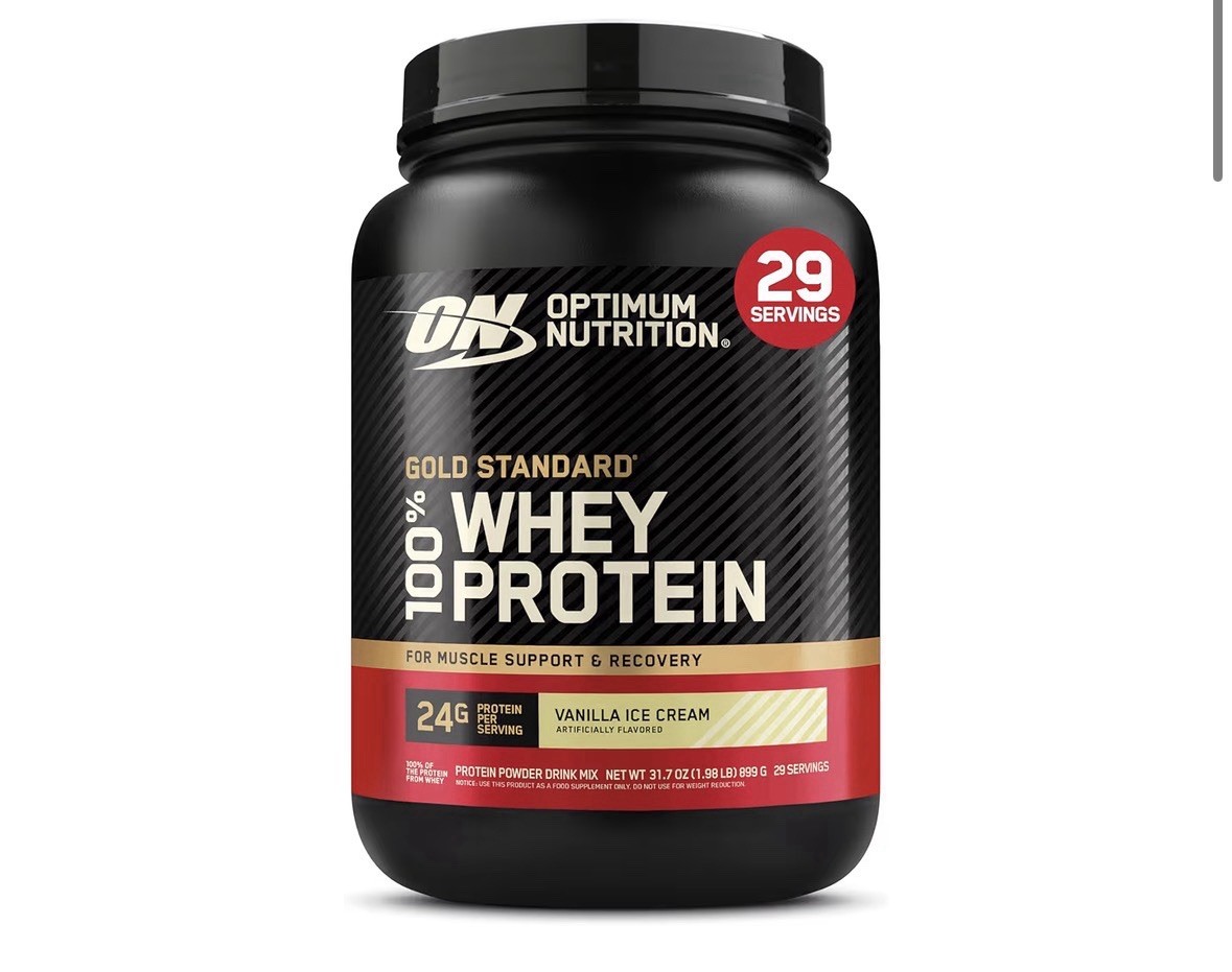 Optimum Nutrition 100% Gold Standard Whey vanilla ice cream flavor EXP: 01/28