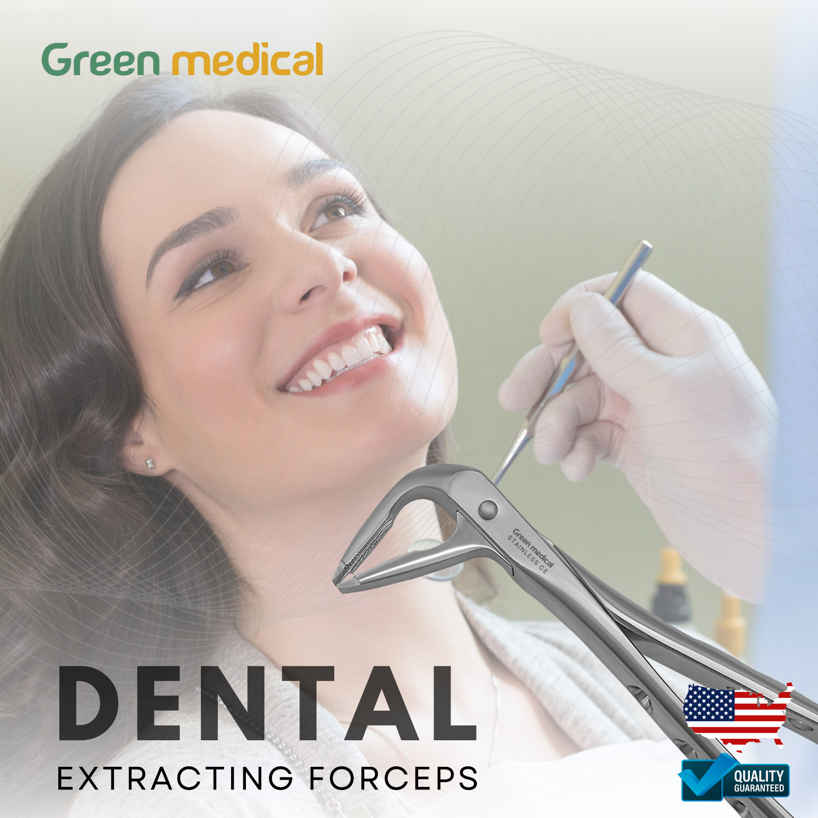 Professional Lower Anterior Dental Extracting Forceps F4 - Dentist Surgery Tools