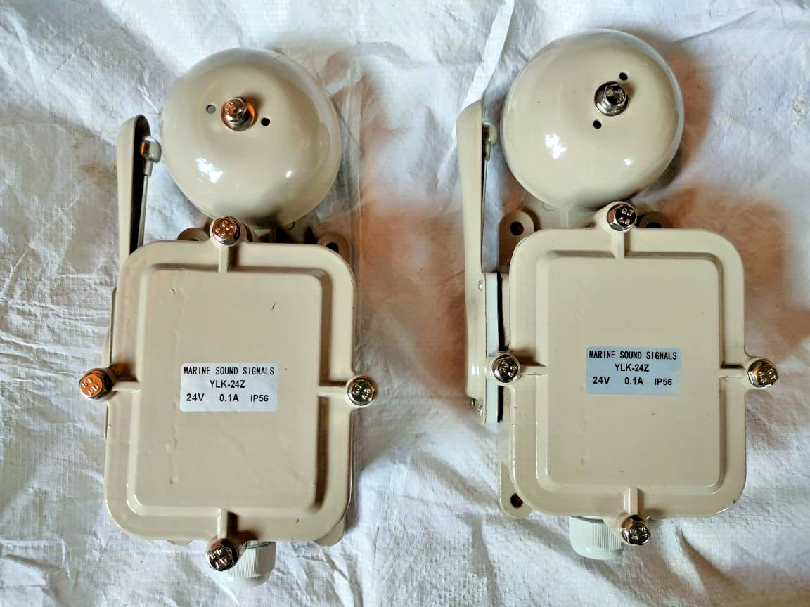 MARINE SOUND SIGNALS YLK-24Z  24V 0.1A IP56 DC POWER-OFF ELECTRIC BELL  2 Pc Lot