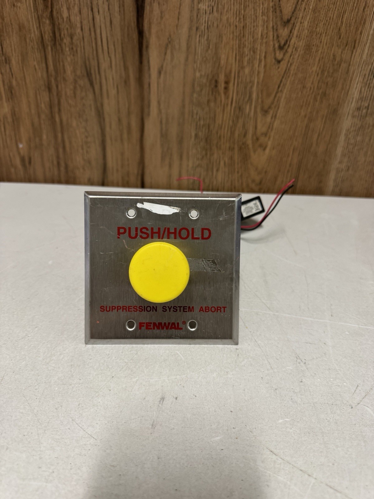 Fenwal SmartOne Suppression System Abort Push Button Untested