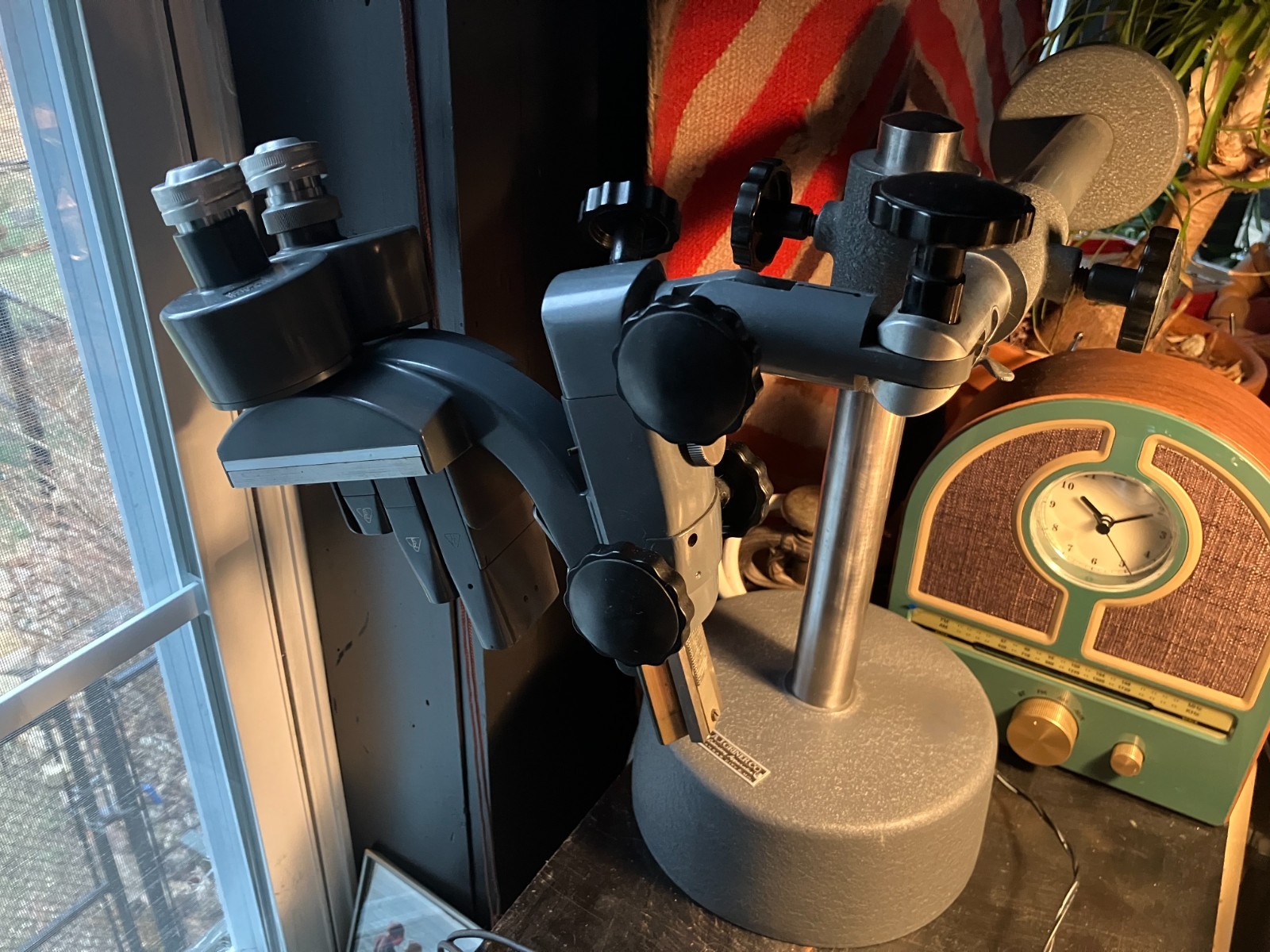 Vintage Bausch & Lomb AJ Griner museum quality boom microscope
