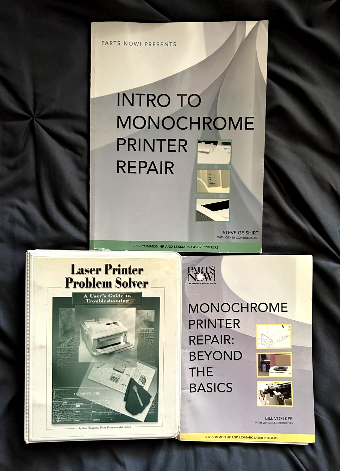Laser Printer Repair Manual Bundle 3 Books HP Lexmark Parts Now Troubleshooting