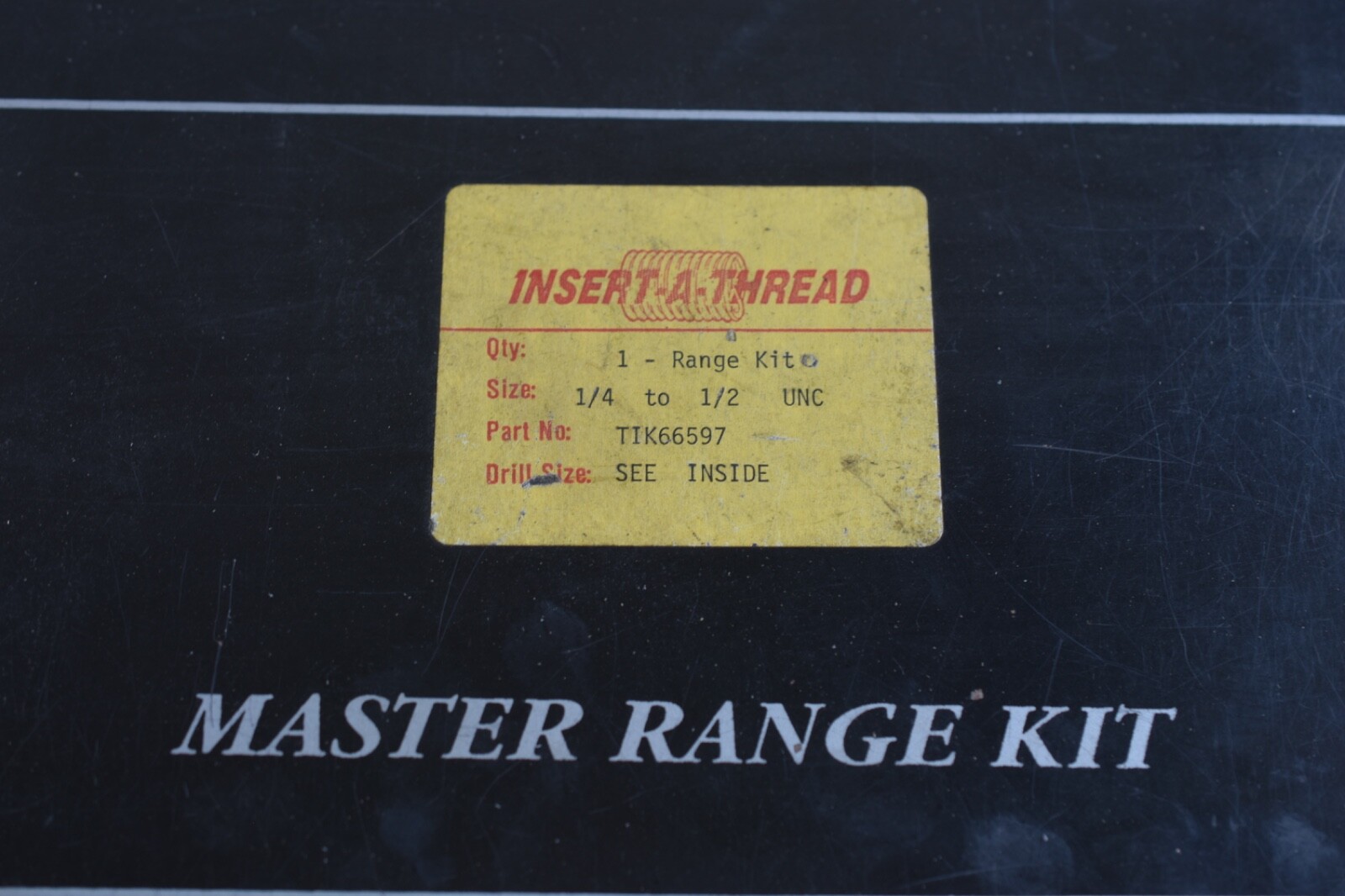 Insert-A-Thread, master range kit, TIK66597, 1/4 to 1/2 UNC