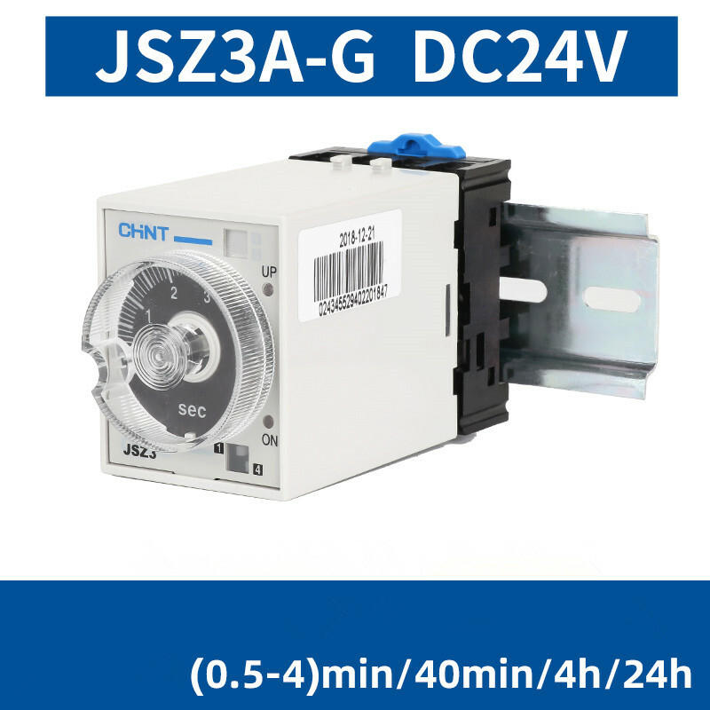 Time delay relay small power-off controller JSZ3A-G 24VDC 0.5-4min/40min/4h/24h