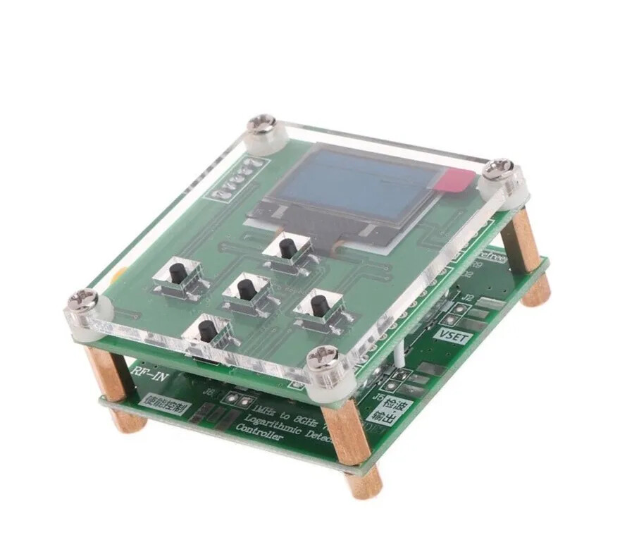 500MHz/3GHz/8GHz OLED RF Power Meter RF Attenuation Value Settable PC Sofware