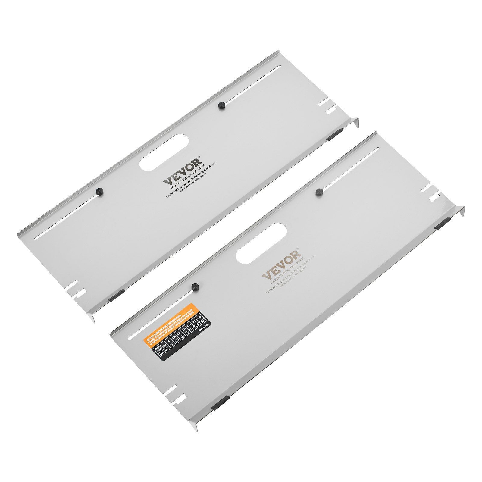 2-Pack Alignment Tool Toe Plates with Measuring Tapes and Conversion Chart