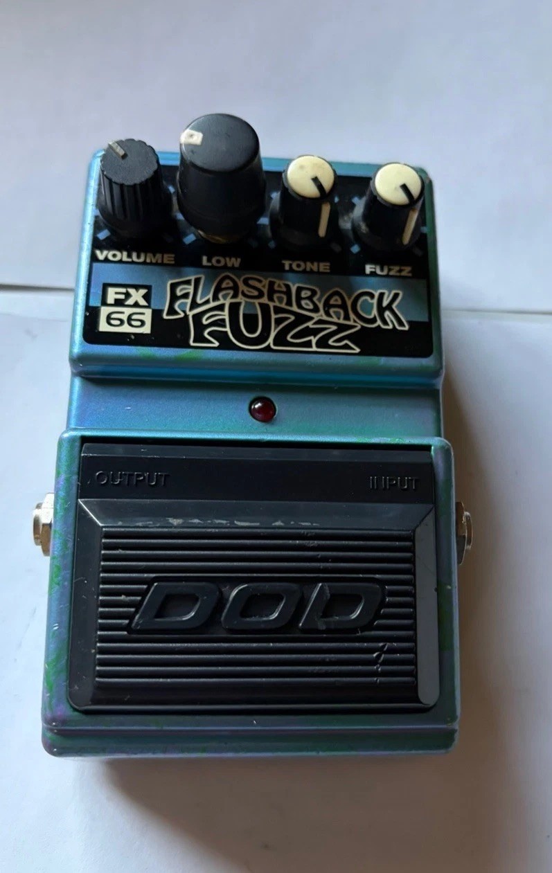 Vintage DOD # FX66 USA Flashback Fuzz Guitar Pedal VGC