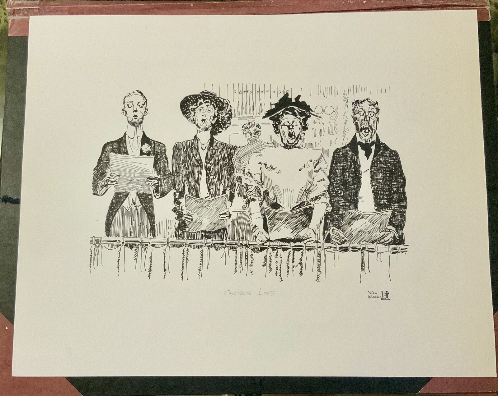 Original “CHORUS LINE” Drawing Ink.