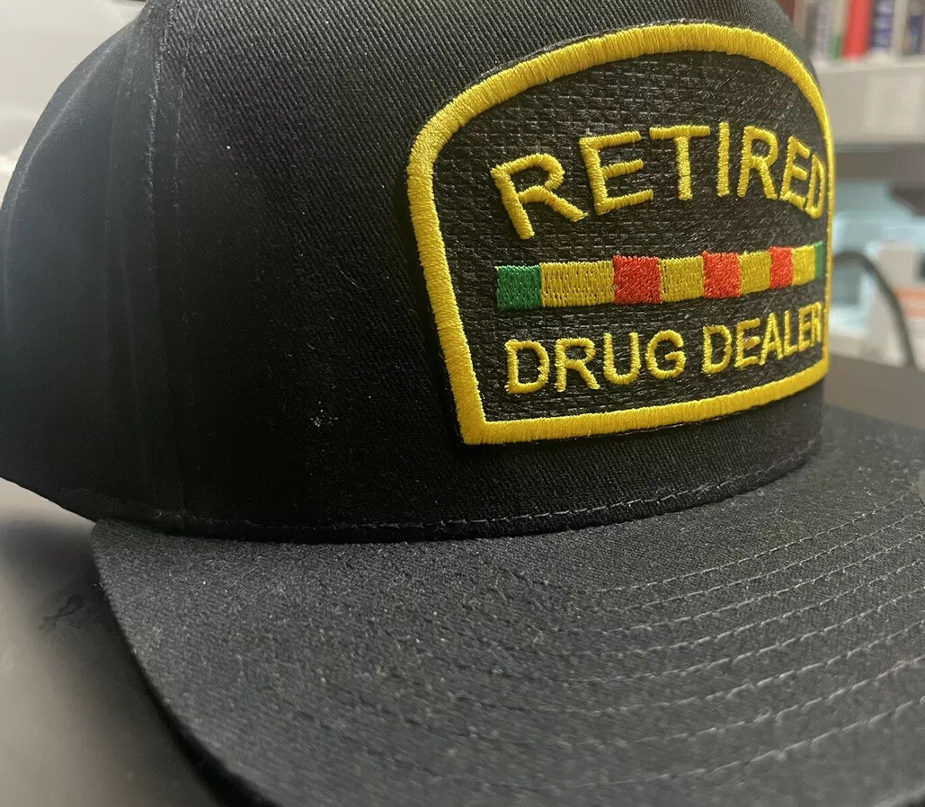 Retired Drug Dealer Hat Flat Bill Snapback - Veteran - Pop Culture Hype JZ Bae