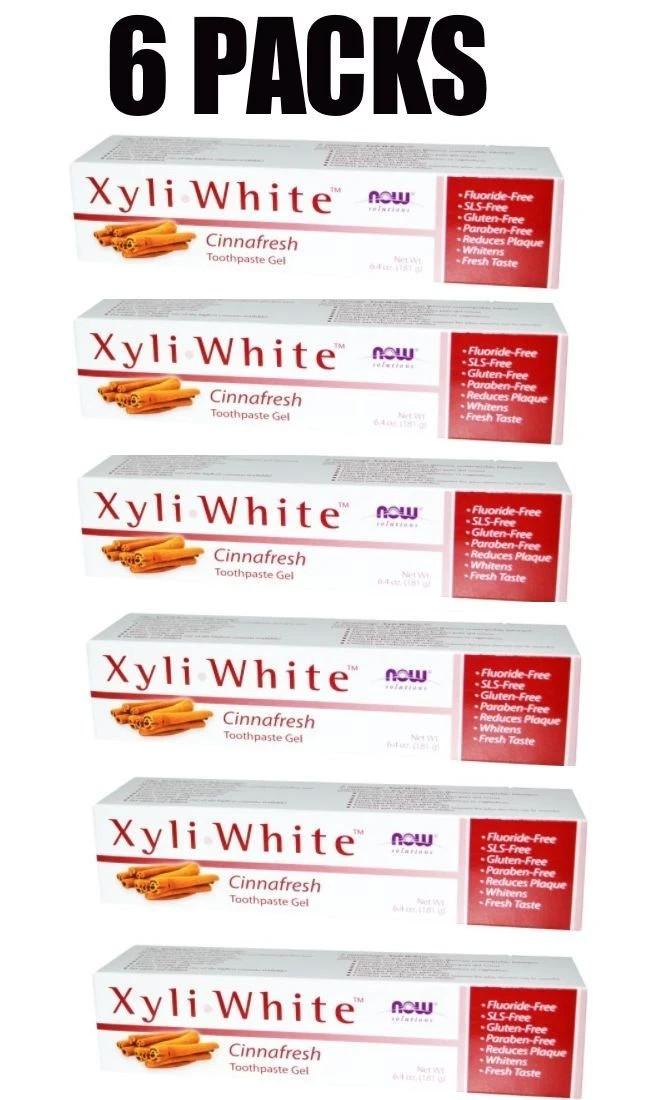 XyliWhite, Toothpaste Gel, Cinnafresh, 6 PACKS, 6.4 oz (181 g) each
