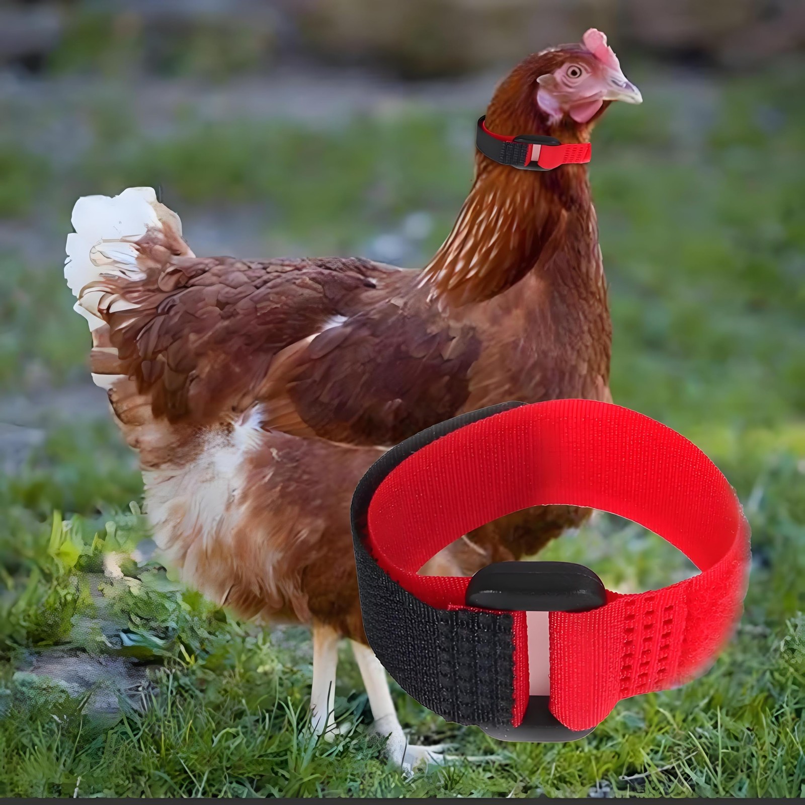 â€‹2Pcs Crow Rooster Collars, Adjustable Nylon Anti-Noise Neck Belt for Chick...