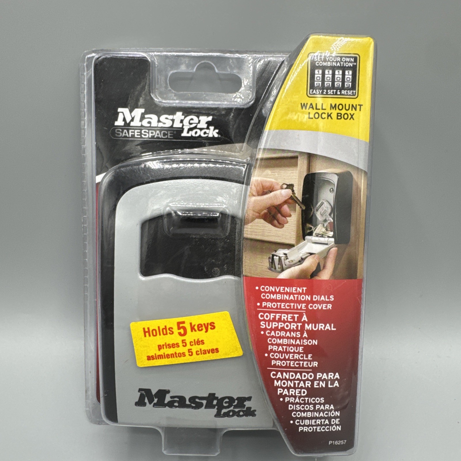 ​Master Lock 5401D Wall Mount Key Safe Lock Box 5-Key Capacity Resettable NEW