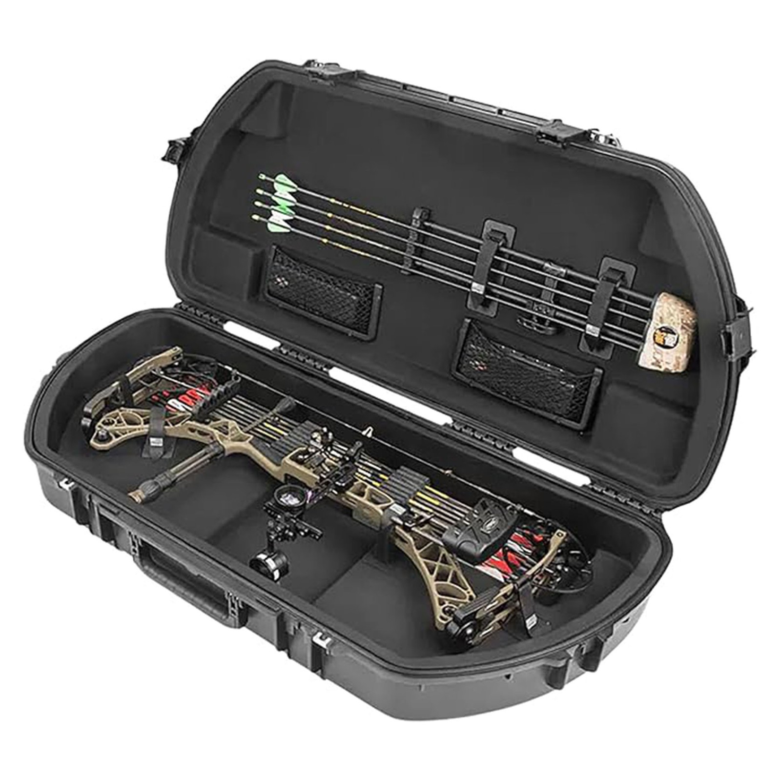 SKB Hard Protective Storage Case, Archery Bow & Arrow iSeries Shaped Case, Black