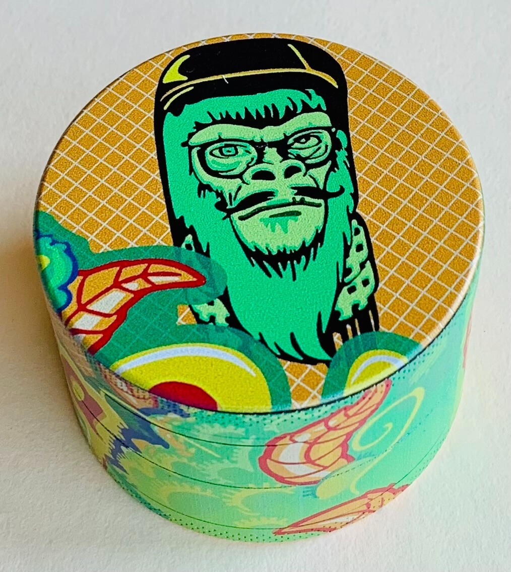 62 mm 4 Parts Gorilla Strain Metal Tobacco Herb Spice Grinder