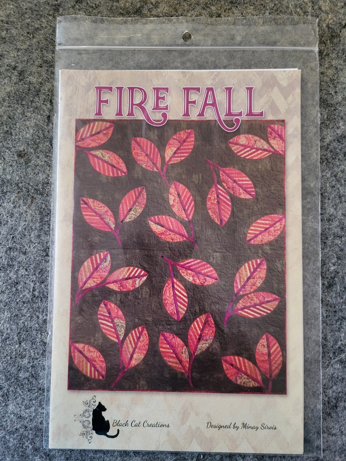 New Fire Fall Quilting Pattern by Minay Sirois Black Cat Creations