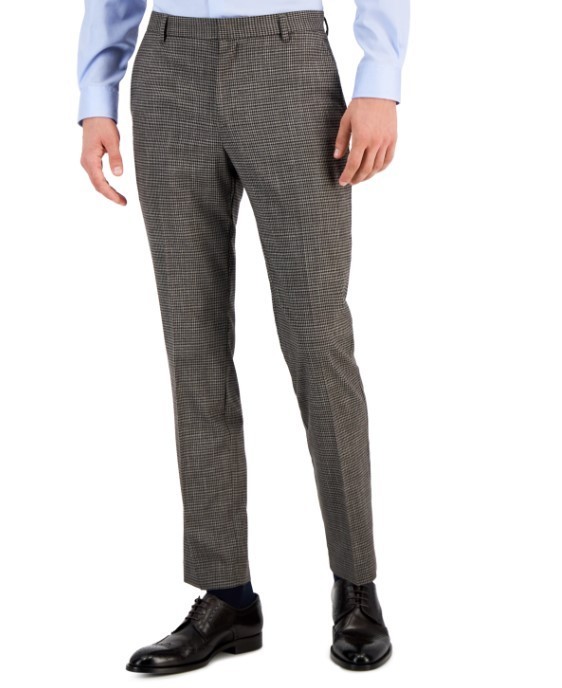 Tommy Hilfiger Men's Modern-Fit Stretch Performance Pants Brown Size 34x34