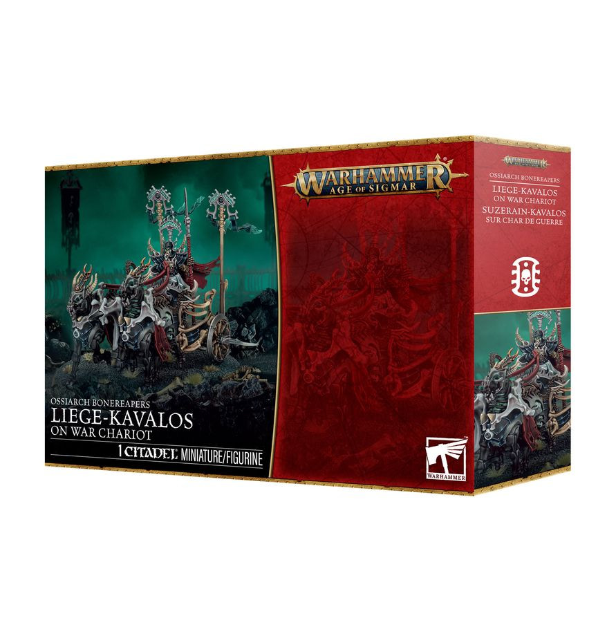 Warhammer AoS: Ossiarch Bonereapers: Liege-Kavalos on War Chariot