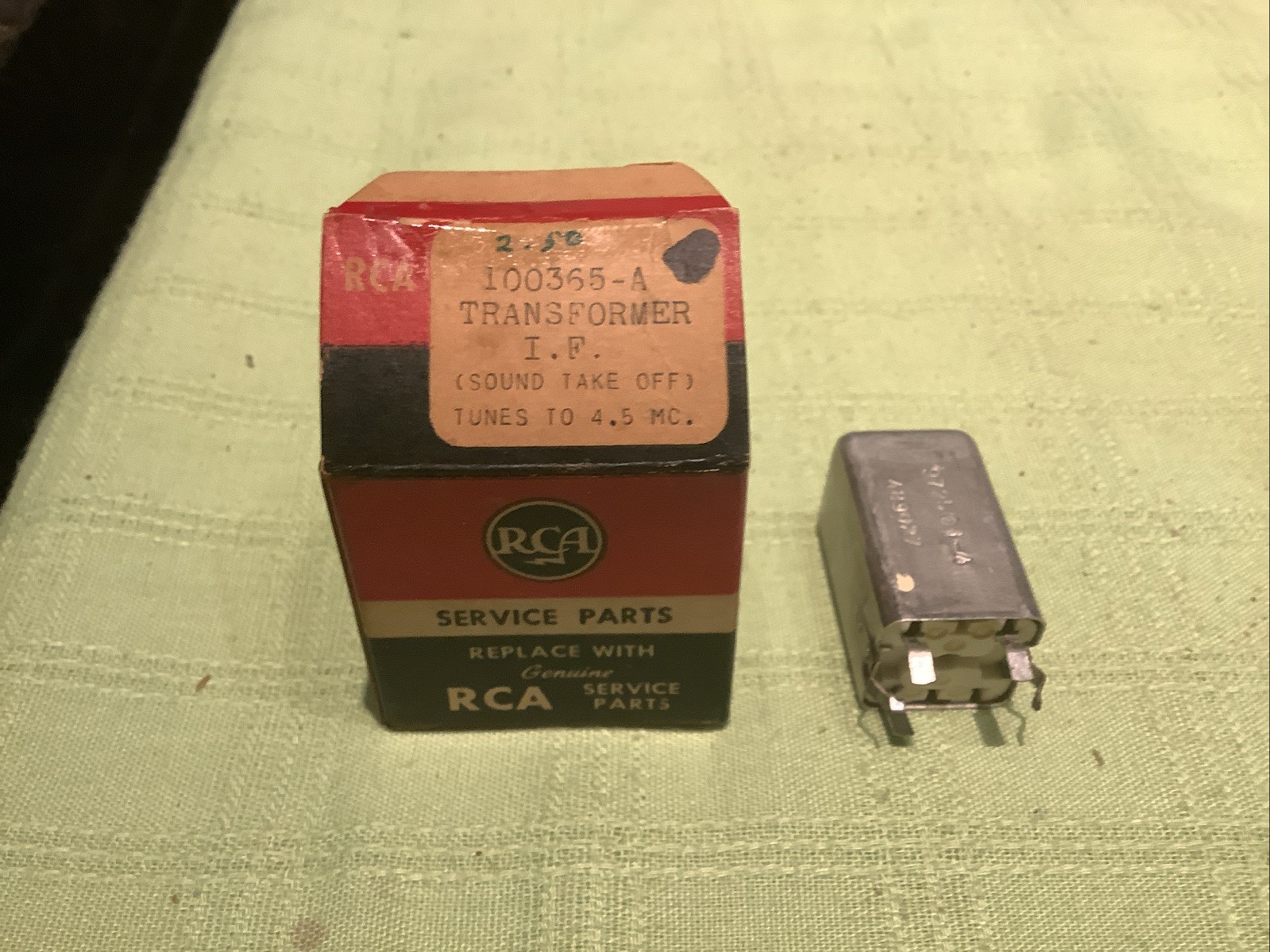 rca oem parts 100365-A Sound Takeoff IF Transformer 4.5mHz