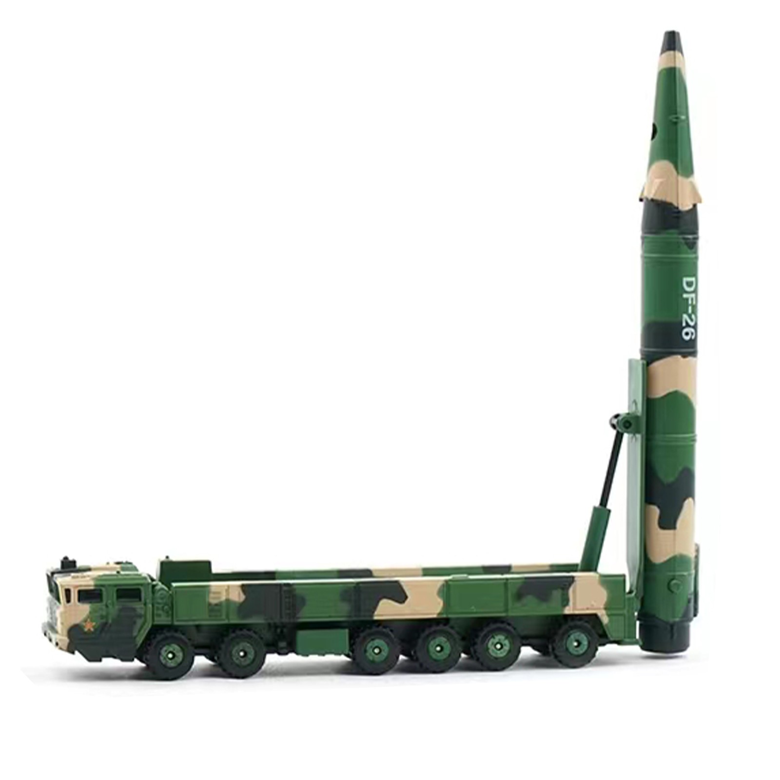 1/100 Dongfeng 26 Nuclear & Constant Missile Vehicle Alloy Collection Display