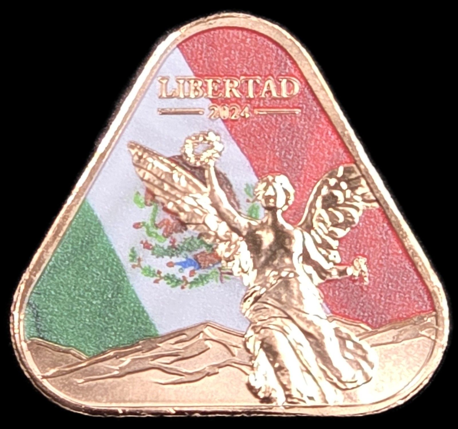 2024 Libertad Triangular 1 oz .999 Fine Copper Fantasy Issue Coin
