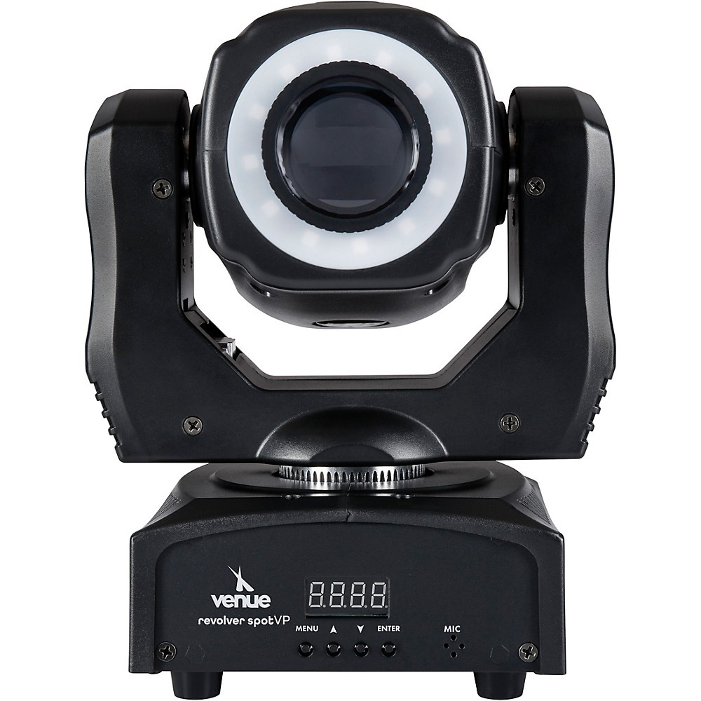 Venue Revolver Spot VP Moving Head Spotlight wGobos LED Ring and Venuelink Port