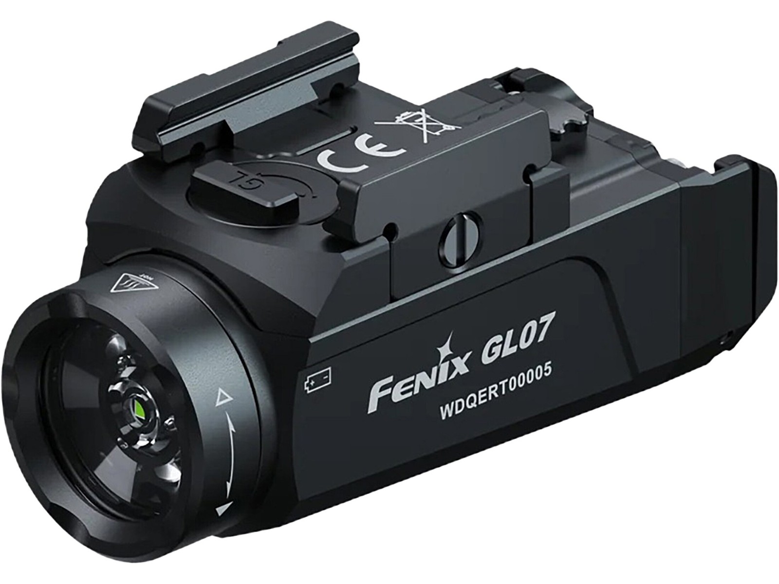 Fenix GL07 Compact Weapon Light for Glock, Picatinny Rail Black