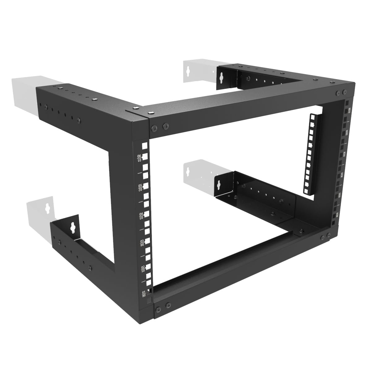 Jingchengmei 6U Wall Mount Open Frame Rack-19 Inch Server Equipment Rack- Adj...