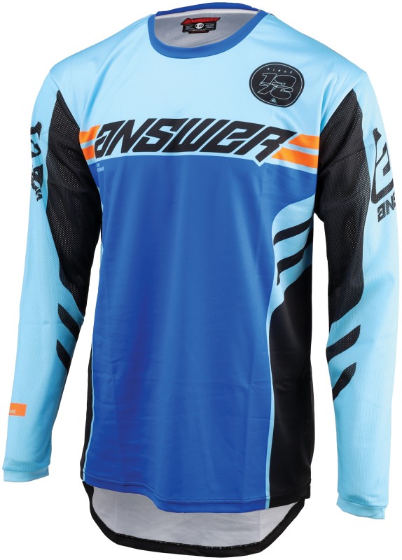 Answer 442473 25 Arkon Nitrus Jersey Blue/Black/Hyper Orange - Small