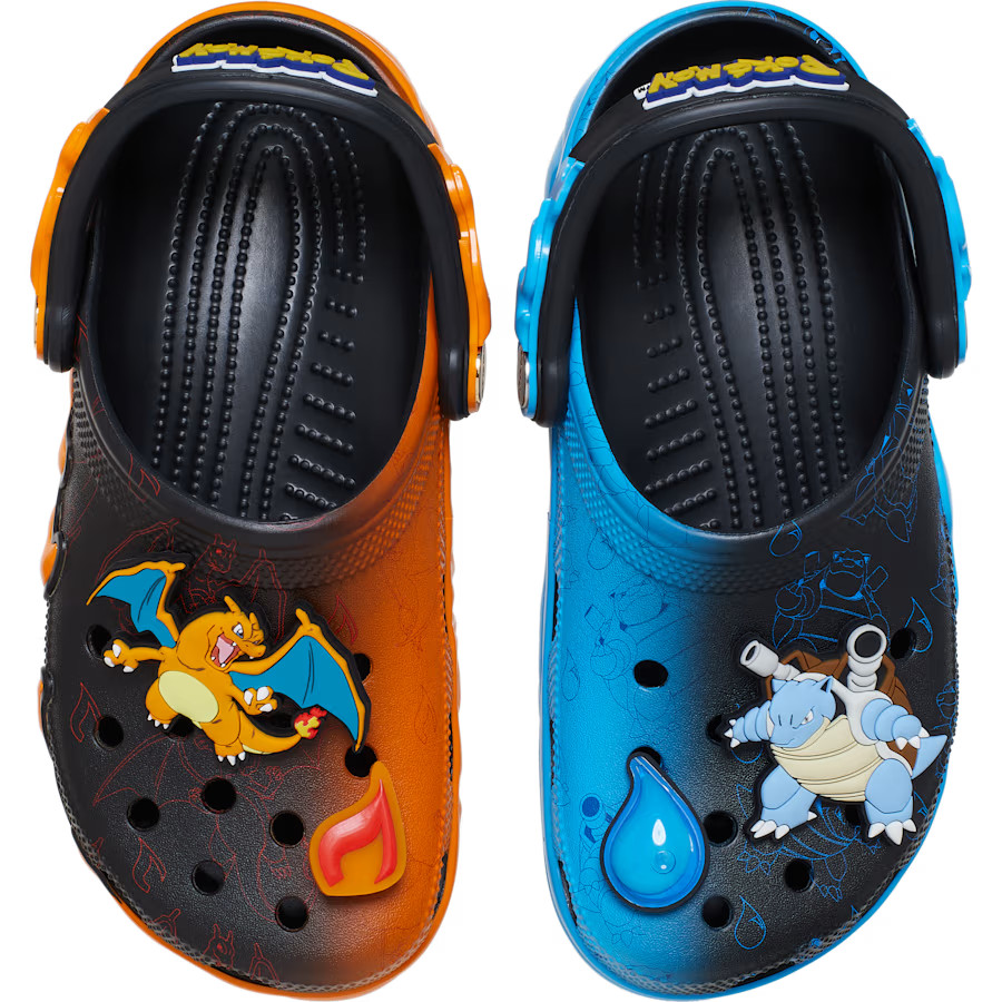 New Pokémon Crocs Versus Clog Mens Size 6 Women Size 8 Charizard Vs Blastoise