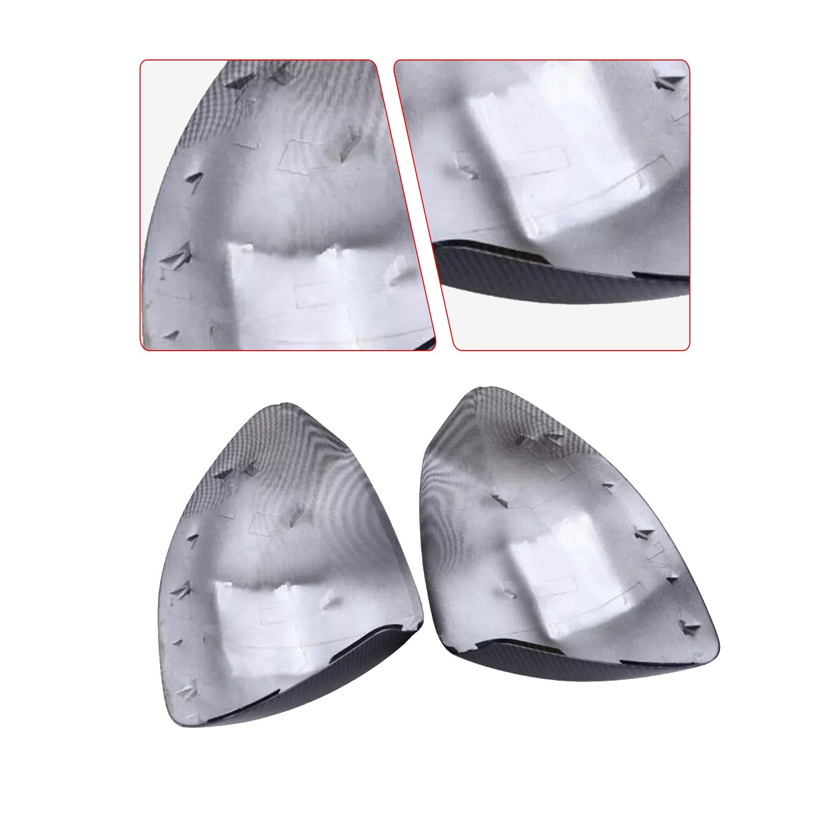 ABS Carbon Fiber Style Rearview Mirror Cover For Honda Civic 9th Gen 2012-2015