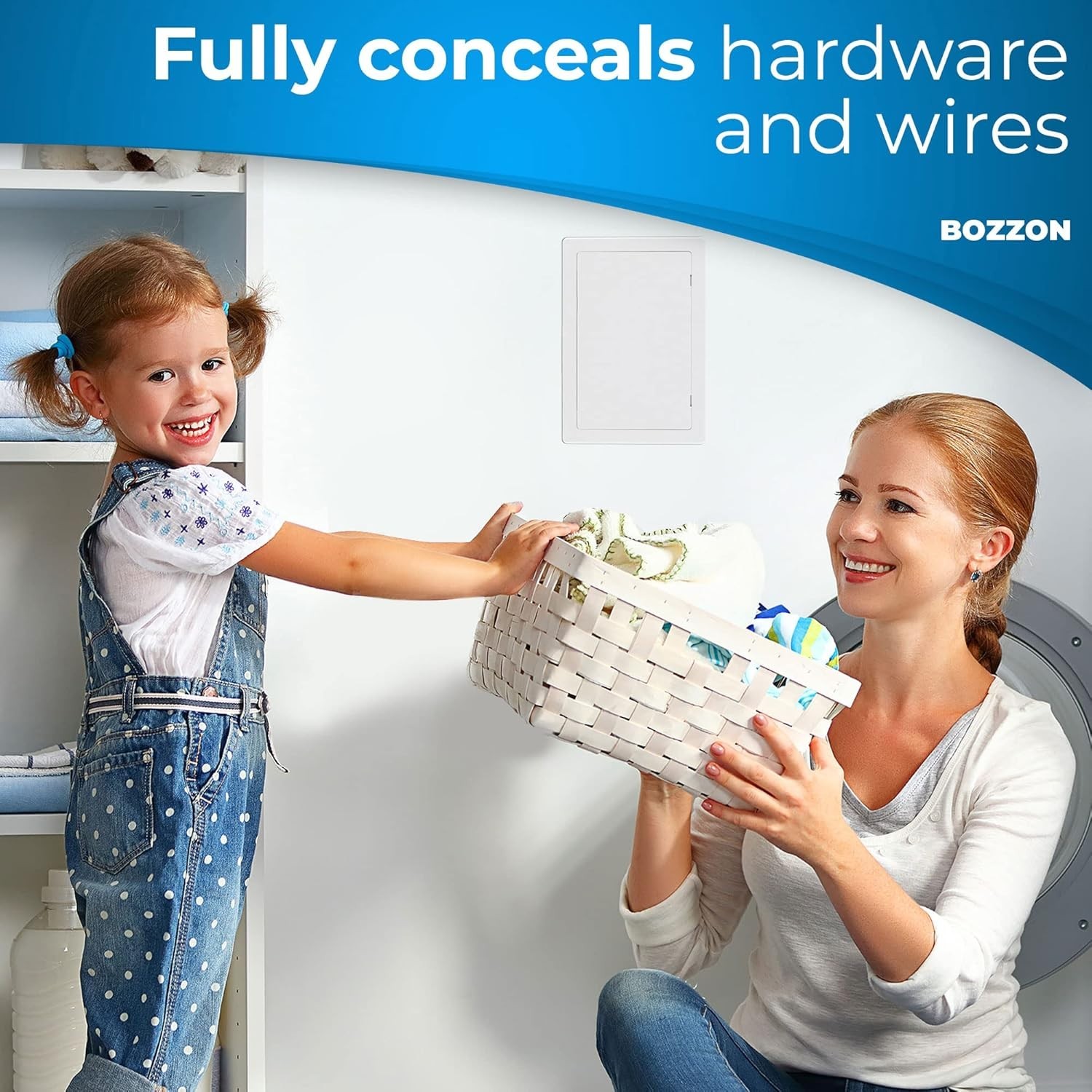 Multi-Use 8 x 16 Inch Access Panel - Durable Plastic for Plumbing & Wiring Needs