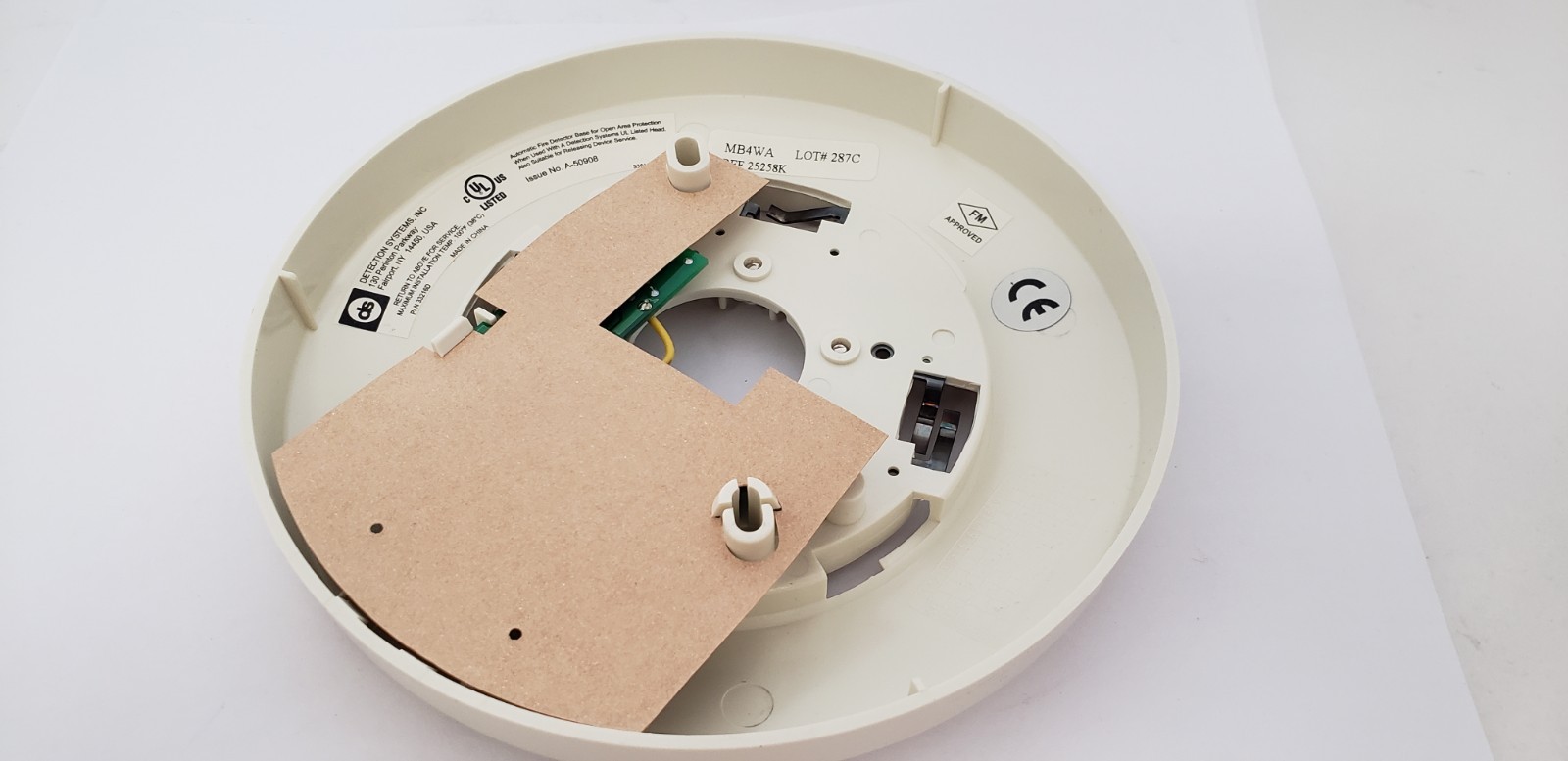 DETECTION SYSTEMS MB4WA 4-WIRE SMOKE DETECTOR BASE, NIB