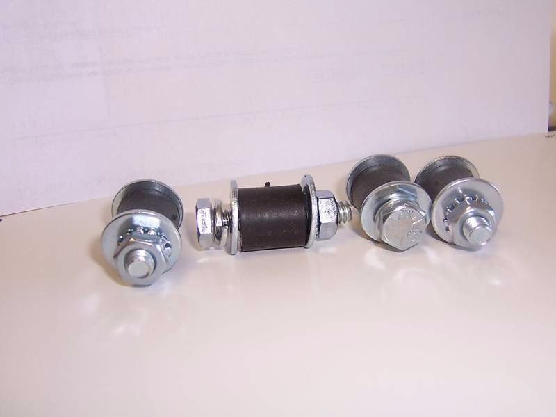SET OF 4 RUBBER RC BOAT Motor Engine Mount Isolators 5/8" (15mm) X 5/8" (15mm)