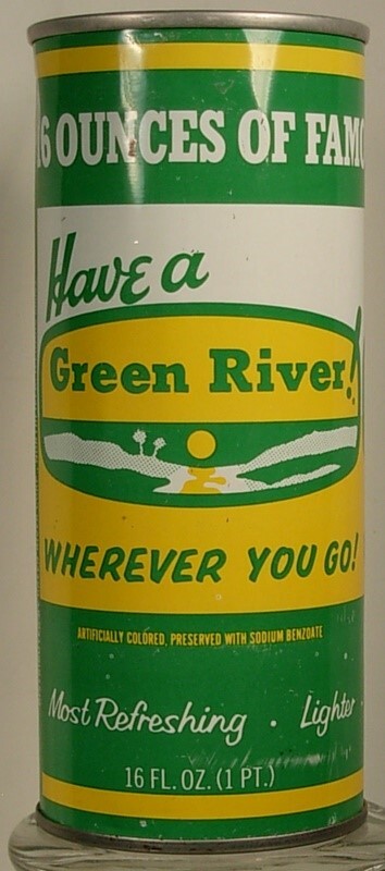 GREEN RIVER NORTHFIELD IL 16 OZ STEEL SODA POP CAN