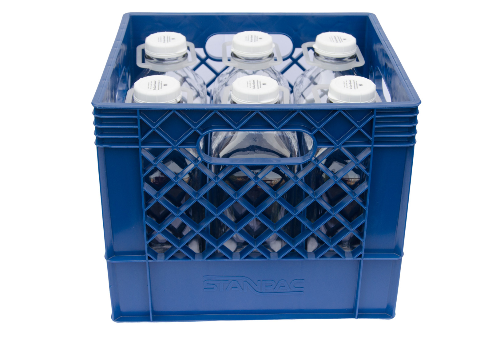 Plastic Crate for Glass Milk Bottles / Commercial Duty