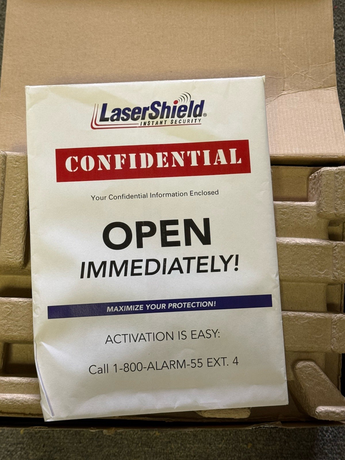 LaserShield Instant Security System Plug N Go Professional Monitoring .
