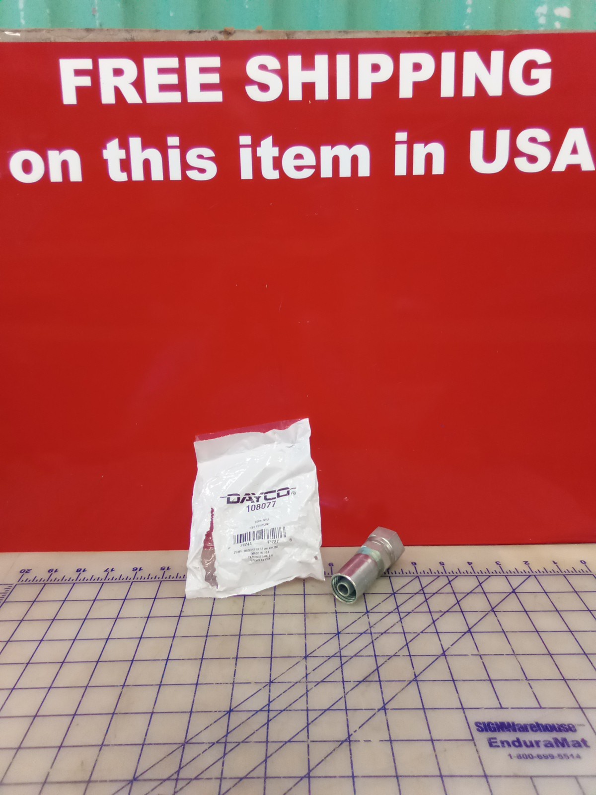 Dayco Hydraulic Coupling 108077, Opened Bag, New Old Stock, Free Shipping