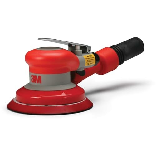 3M 7100138345 Self-Generated Vacuum Pneumatic Orbital Sander, 5 in Pad, 17 scfm