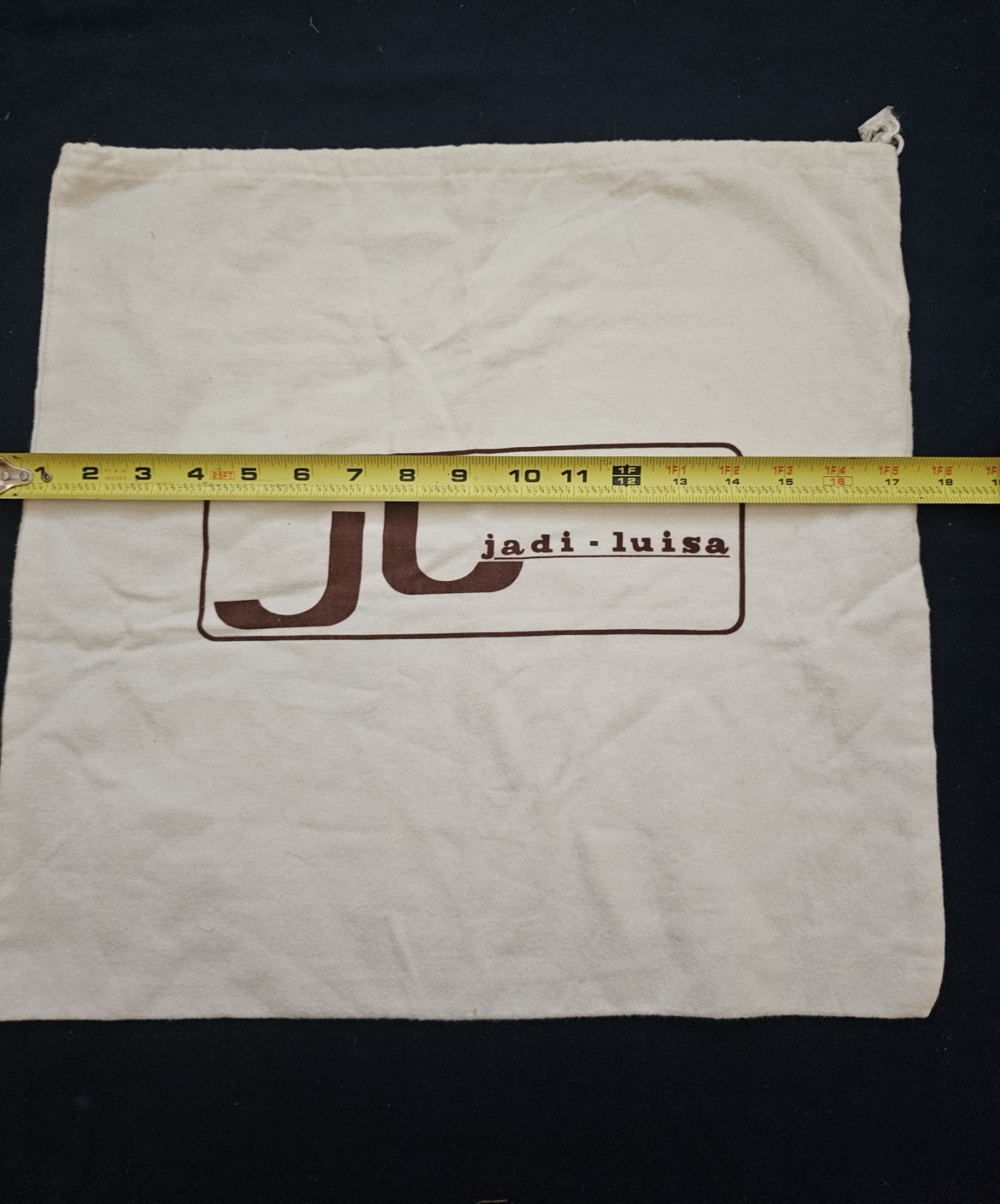 Jadi - Luisa Dust Bag 17.5 X 17.5 White Flannel Drawstring