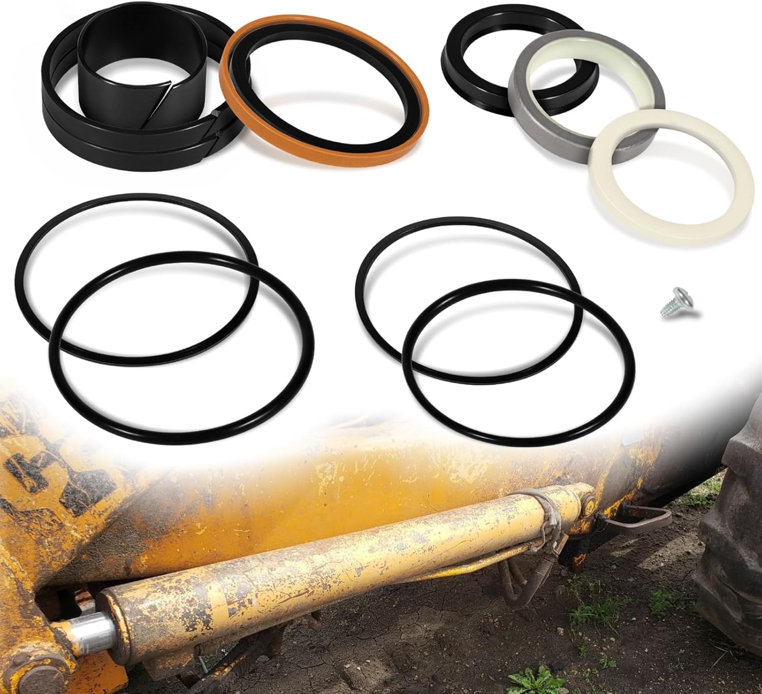 Hydraulic Cylinder Seal Kit 1.75” Rod 3” Bore for Case 1543262C1,G105549,G109460