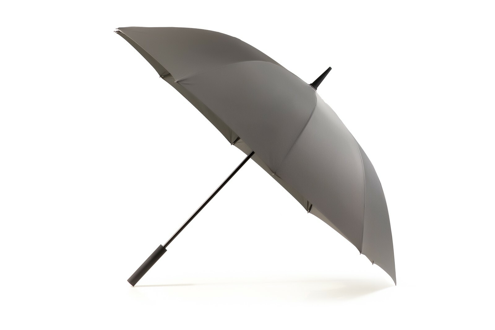 Krago Auto Open 10 Ribs 55 Inch Fiberglass Straight Umbrella Grey