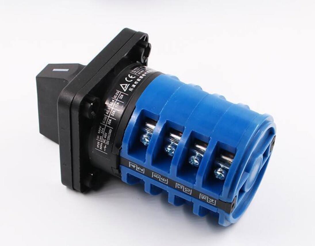 ROTARY CAM SWITCH 3 POSITION CHANGE OVER20 25, 32 63 OR 125AMP 4POLE PANEL MOUNT