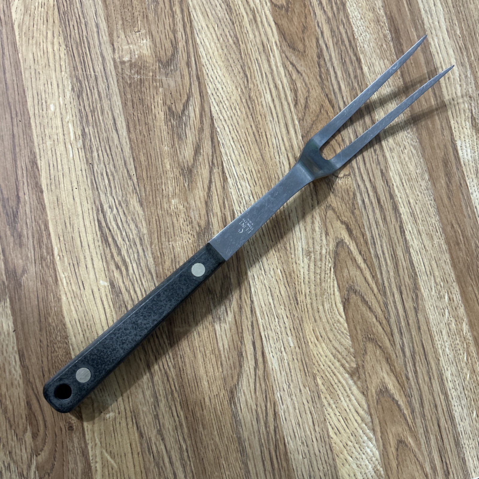 Flint  Carving Serving Grilling Fork Stainless USA 9 Inch