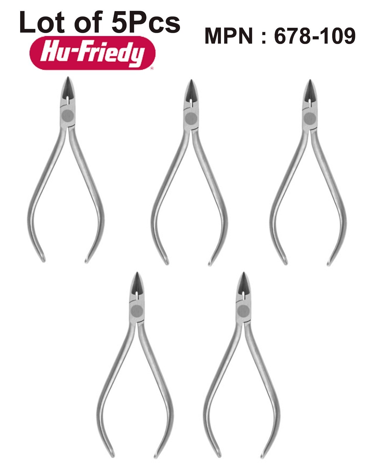5 Pcs Lot HU FRIEDY Micro Mini Ligature Cutter Orthodontic Pliers 678-109